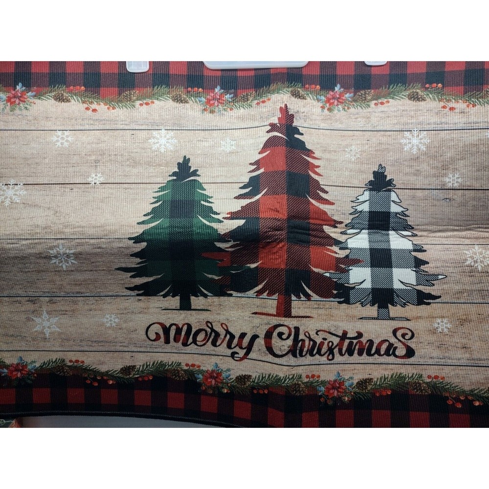 Christmas Tree Decorative Doormat , Non Slip and Washable for any room. 18"X30"